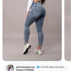 FIT JEANS NWT Contour Fitjeans - Acid wash